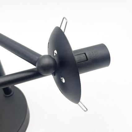 Brilagi - Przysufitowy żyrandol MALIVA 3xE14/15W/230V czarny/przezroczysty