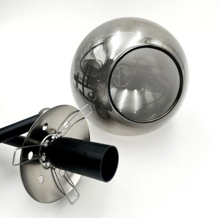 Brilagi - Przysufitowy żyrandol MALIVA 3xE14/15W/230V matowy chrom/szkło dymione