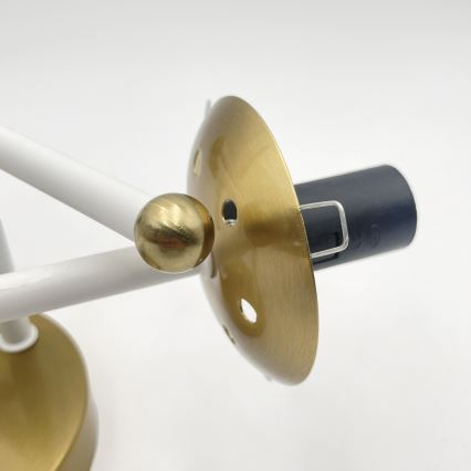 Brilagi - Przysufitowy żyrandol MALIVA 3xE14/15W/230V złoty/biały