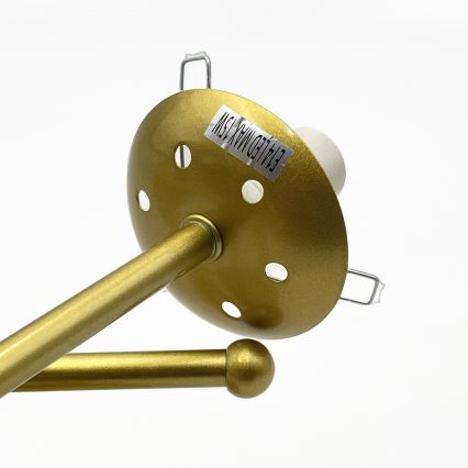 Brilagi - Przysufitowy żyrandol MALIVA 3xE14/15W/230V złoty/biały