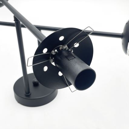 Brilagi - Przysufitowy żyrandol MALIVA 4xE14/15W/230V czarny/biały