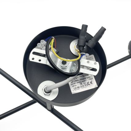 Brilagi - Przysufitowy żyrandol MALIVA 4xE14/15W/230V czarny/przezroczysty