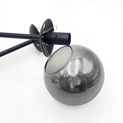 Brilagi - Przysufitowy żyrandol MALIVA 4xE14/15W/230V czarny/przydymiony