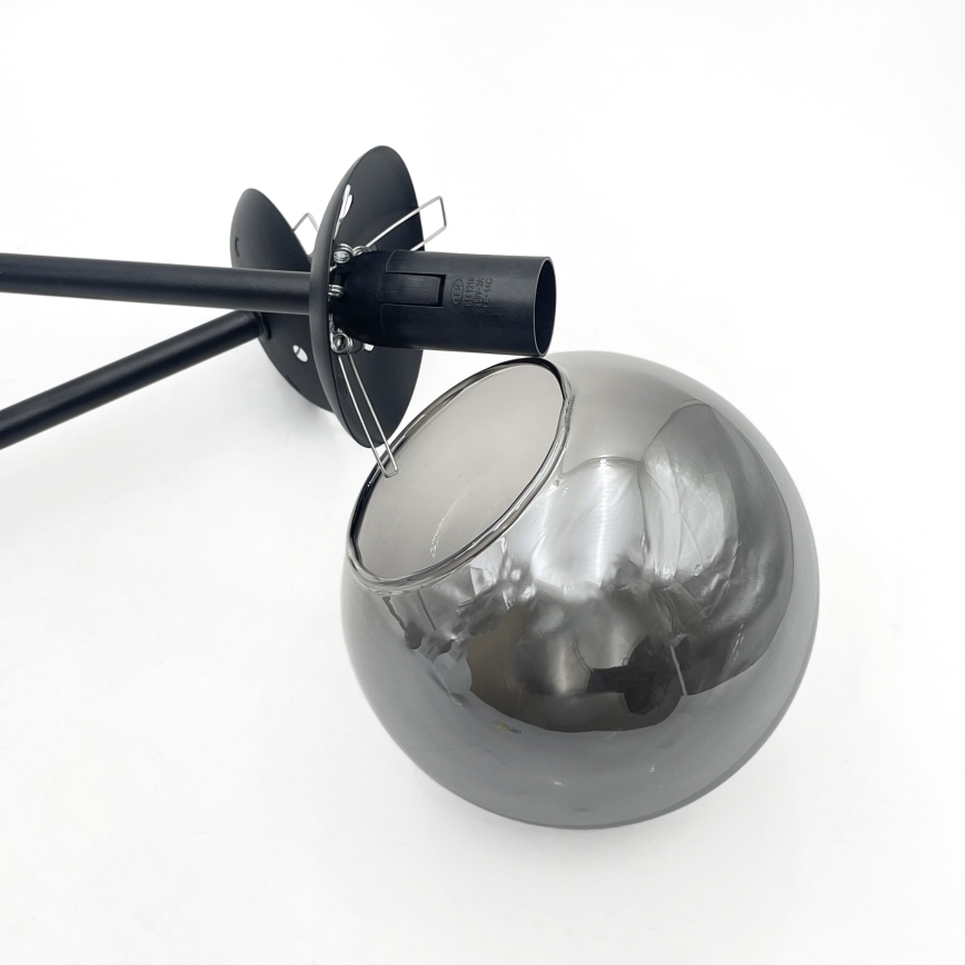 Brilagi - Przysufitowy żyrandol MALIVA 4xE14/15W/230V czarny/przydymiony