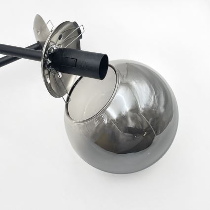 Brilagi - Przysufitowy żyrandol MALIVA 4xE14/15W/230V matowy chrom/przydymiony