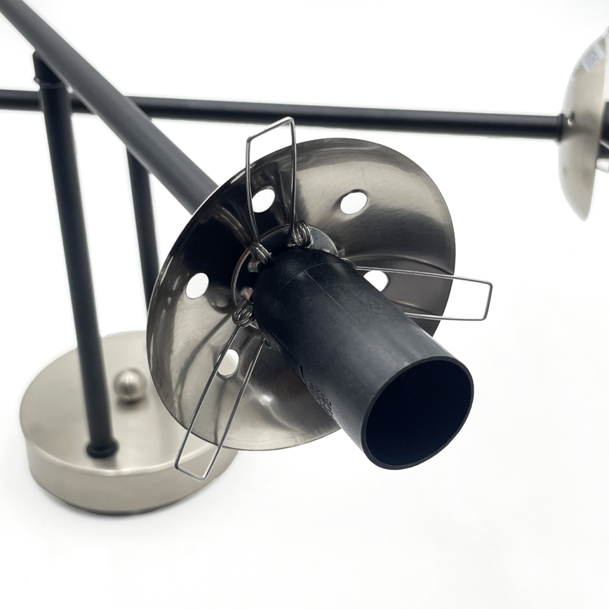 Brilagi - Przysufitowy żyrandol MALIVA 4xE14/15W/230V matowy chrom/przydymiony