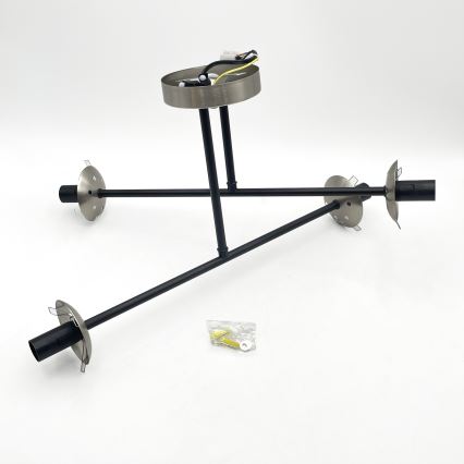 Brilagi - Przysufitowy żyrandol MALIVA 4xE14/15W/230V matowy chrom/przydymiony