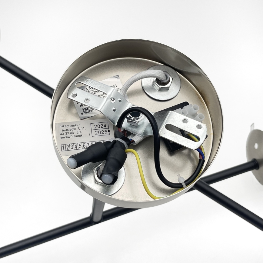 Brilagi - Przysufitowy żyrandol MALIVA 4xE14/15W/230V matowy chrom/przydymiony