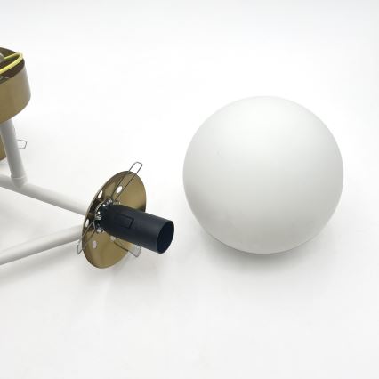 Brilagi - Przysufitowy żyrandol MALIVA 4xE14/15W/230V złoty/biały