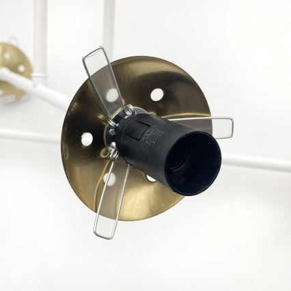 Brilagi - Przysufitowy żyrandol MALIVA 4xE14/15W/230V złoty/biały