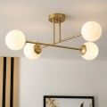 Brilagi - Przysufitowy żyrandol MALIVA 4xE14/15W/230V złoty/biały