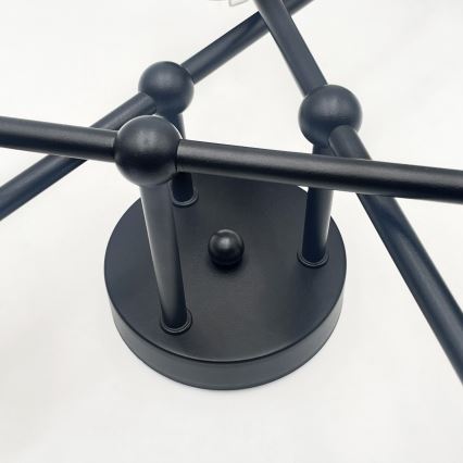 Brilagi - Przysufitowy żyrandol MALIVA 6xE14/15W/230V czarny/biały