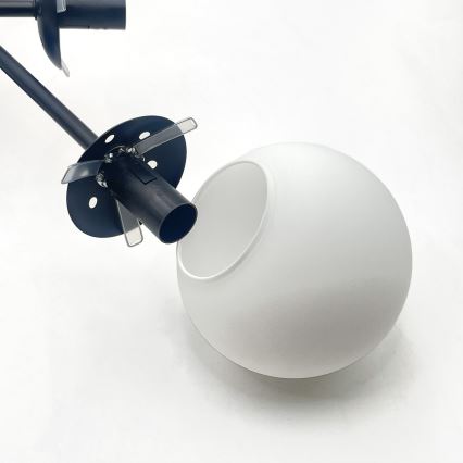 Brilagi - Przysufitowy żyrandol MALIVA 6xE14/15W/230V czarny/biały