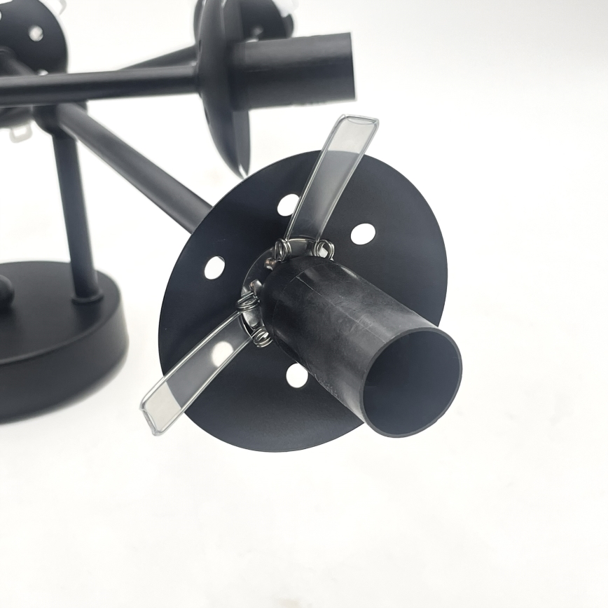 Brilagi - Przysufitowy żyrandol MALIVA 6xE14/15W/230V czarny/przydymiony