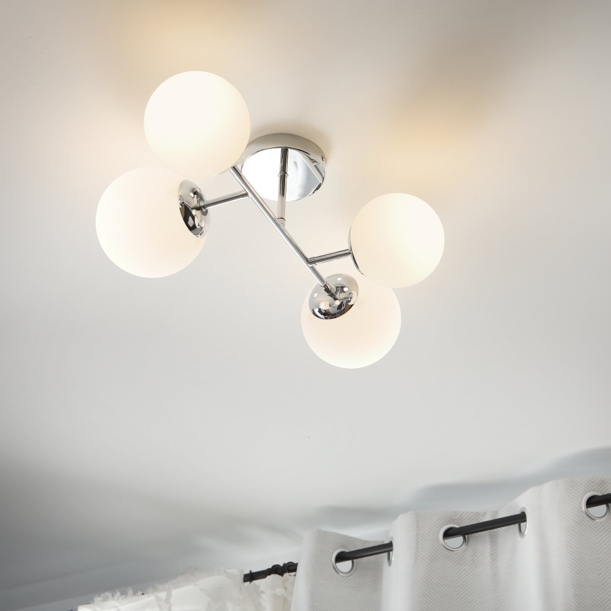 Brilagi - Przysufitowy żyrandol MALONY 4xE14/20W/230V błyszczący chrom