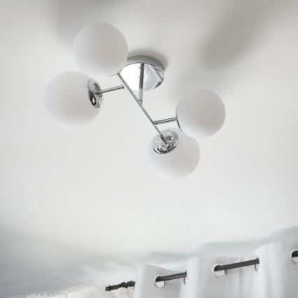 Brilagi - Przysufitowy żyrandol MALONY 4xE14/20W/230V błyszczący chrom