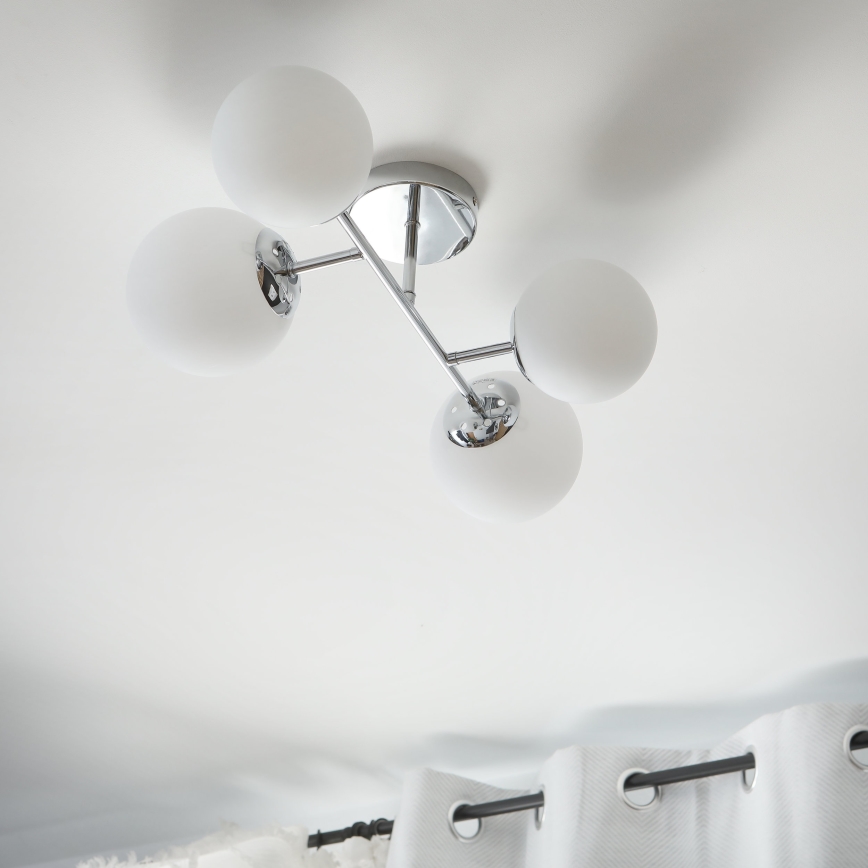 Brilagi - Przysufitowy żyrandol MALONY 4xE14/20W/230V błyszczący chrom