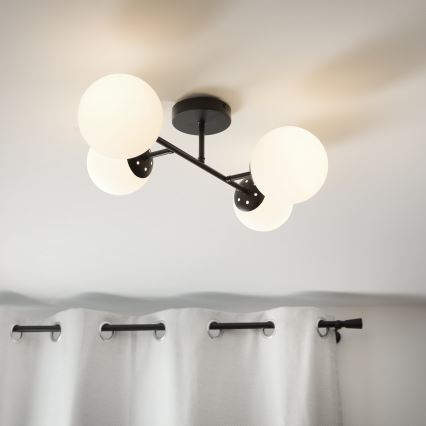 Brilagi - Przysufitowy żyrandol MALONY 4xE14/20W/230V czarny