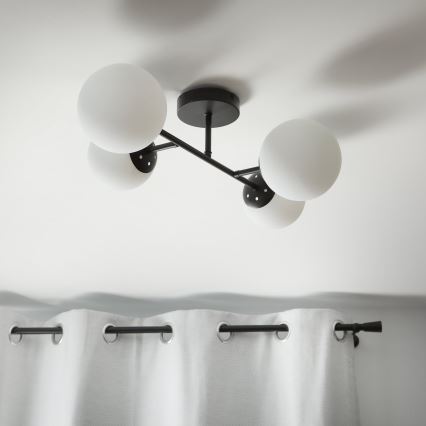 Brilagi - Przysufitowy żyrandol MALONY 4xE14/20W/230V czarny