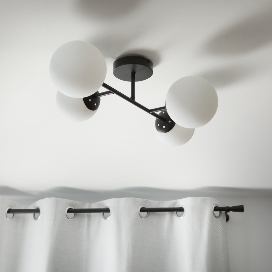 Brilagi - Przysufitowy żyrandol MALONY 4xE14/20W/230V czarny