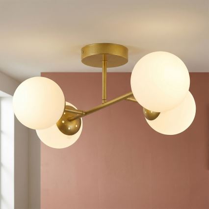 Brilagi - Przysufitowy żyrandol MALONY 4xE14/20W/230V złoty