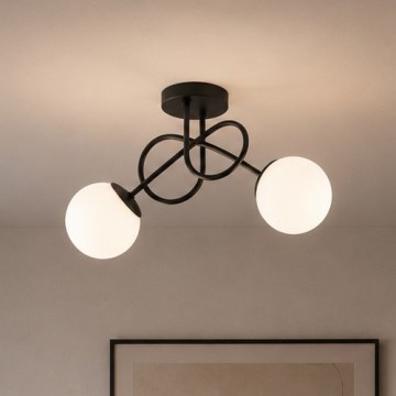 Brilagi - Przysufitowy żyrandol MILO 2xE27/60W/230V czarny