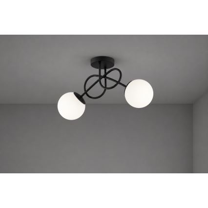 Brilagi - Przysufitowy żyrandol MILO 2xE27/60W/230V czarny