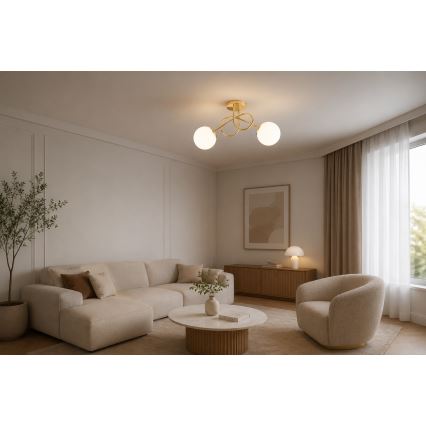 Brilagi - Przysufitowy żyrandol MILO 2xE27/60W/230V złoty