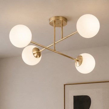 Brilagi - Przysufitowy żyrandol MILO 4xE27/60W/230V złoty