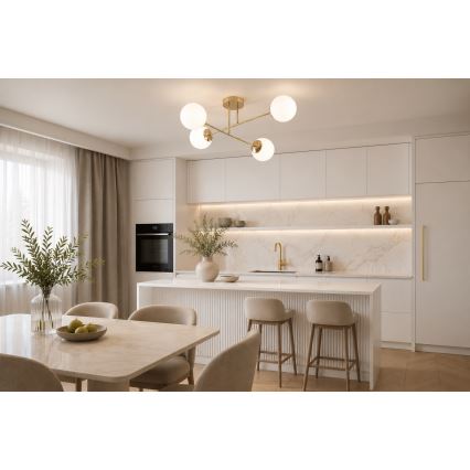 Brilagi - Przysufitowy żyrandol MILO 4xE27/60W/230V złoty