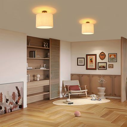 Brilagi - Przysufitowy żyrandol NORDIC WAVE 1xE27/15W/230V śr. 32 cm lniany/czarny