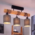 Brilagi - Przysufitowy żyrandol NUBILA 3xE27/60W/230V sosna/antracyt
