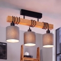 Brilagi - Przysufitowy żyrandol NUBILA 3xE27/60W/230V sosna/jasnoszary