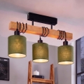 Brilagi - Przysufitowy żyrandol NUBILA 3xE27/60W/230V sosna/zielony