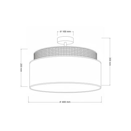 Brilagi - Przysufitowy żyrandol PADOVA 1xE27/60W/230V Ø 40 cm beżowy