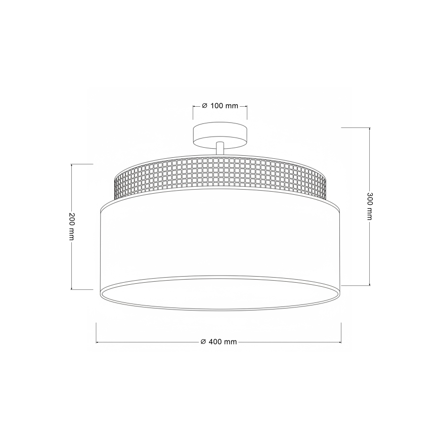 Brilagi - Przysufitowy żyrandol PADOVA 1xE27/60W/230V Ø 40 cm beżowy