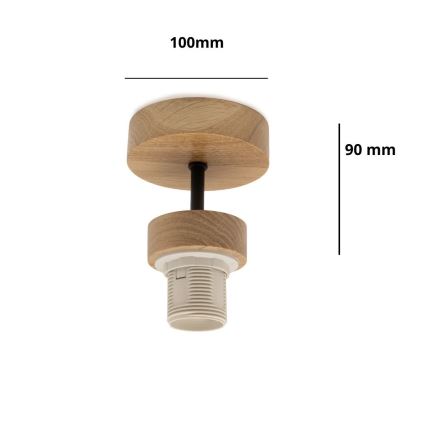 Brilagi - Przysufitowy żyrandol PARTY 1xE27/60W/230V średnica 10 cm dąb