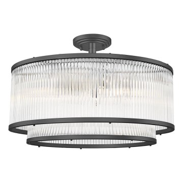 Brilagi - Przysufitowy żyrandol RAMOS 6xE14/60W/230V czarny