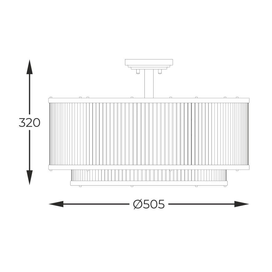 Brilagi - Przysufitowy żyrandol RAMOS 6xE14/60W/230V czarny