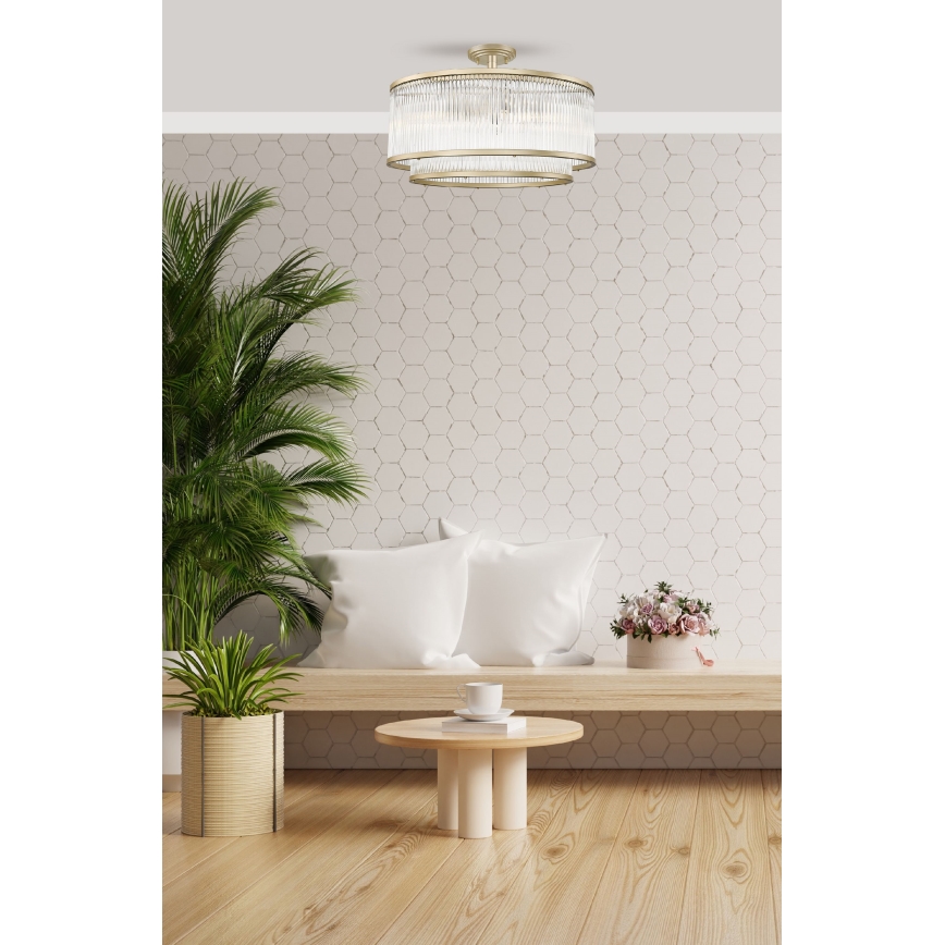 Brilagi - Przysufitowy żyrandol RAMOS 6xE14/60W/230V złoty