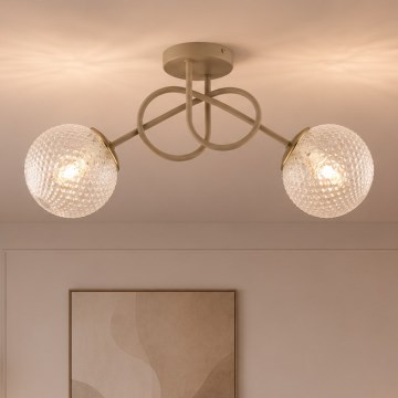 Brilagi - Przysufitowy żyrandol STELLA 2xE27/60W/230V beżowy/złoty