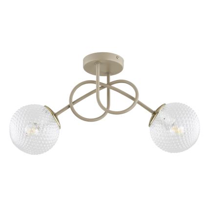 Brilagi - Przysufitowy żyrandol STELLA 2xE27/60W/230V beżowy/złoty