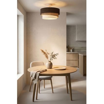 Brilagi - Przysufitowy żyrandol TRIO 1xE27/60W/230V śr. 40 cm brązowy/beżowy/biały