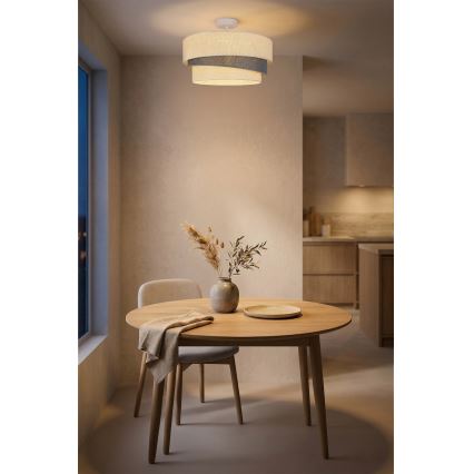 Brilagi - Przysufitowy żyrandol TRIO 1xE27/60W/230V śr. 40 cm kremowy/szary