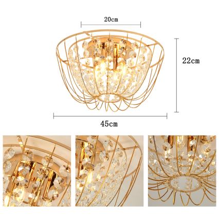 Brilagi - Przysufitowy żyrandol VASTERAS 4xE14/40W/230V śr. 45 cm