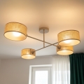 Brilagi - Przysufitowy żyrandol VIRGO 4xE14/40W/230V beżowy/złoty