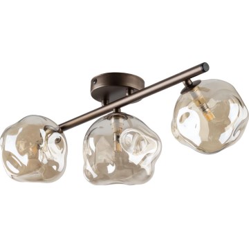 Brilagi - Przysufitowy żyrandol VULCANO 3xG9/8W/230V brązowy/dymny beż