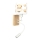 Brilagi - Regulowana lampa ścienna LED dla dzieci BOBO WOOD 1xE27/25W/230V + LED/3W dąb/biały/misie