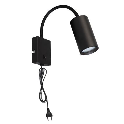 Brilagi - Regulowany kinkiet z wyłącznikiem SELE 1xGU10/30W/230V czarny