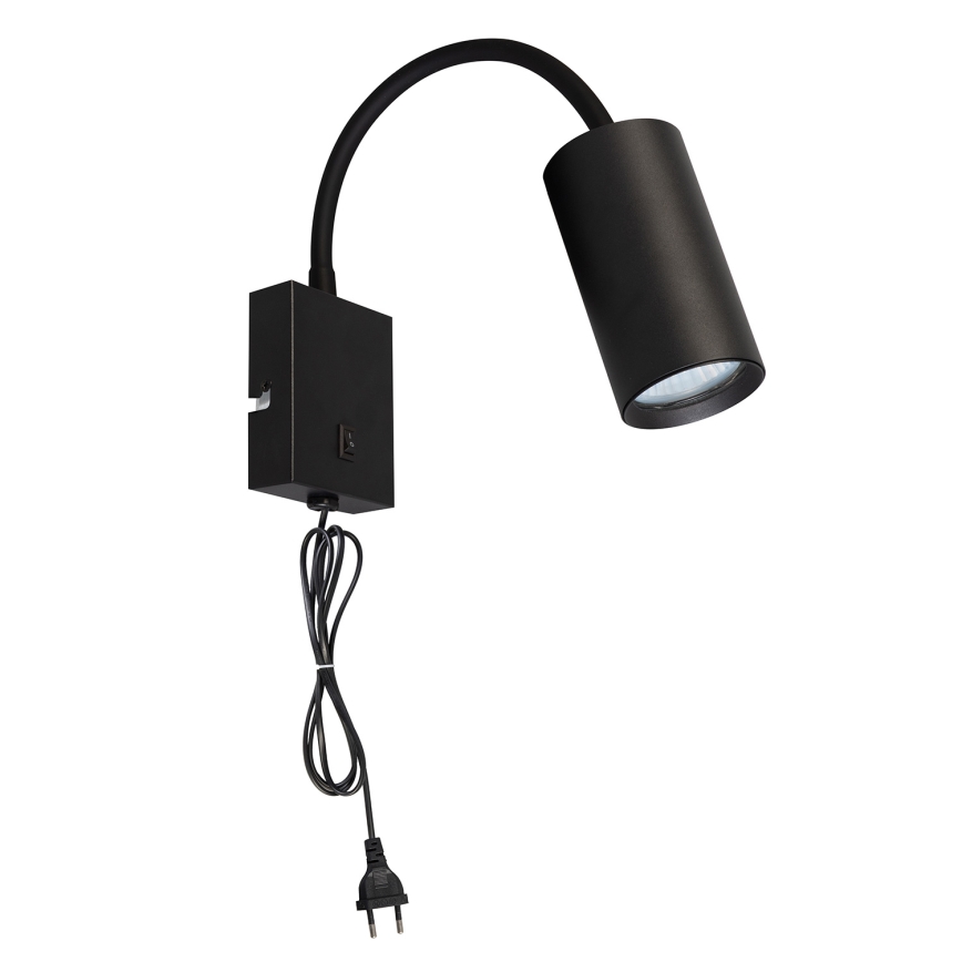 Brilagi - Regulowany kinkiet z wyłącznikiem SELE 1xGU10/30W/230V czarny